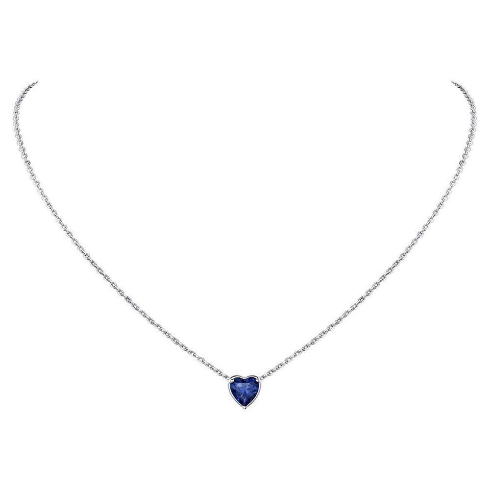 925 Sterling Silver Heart Necklace for Women