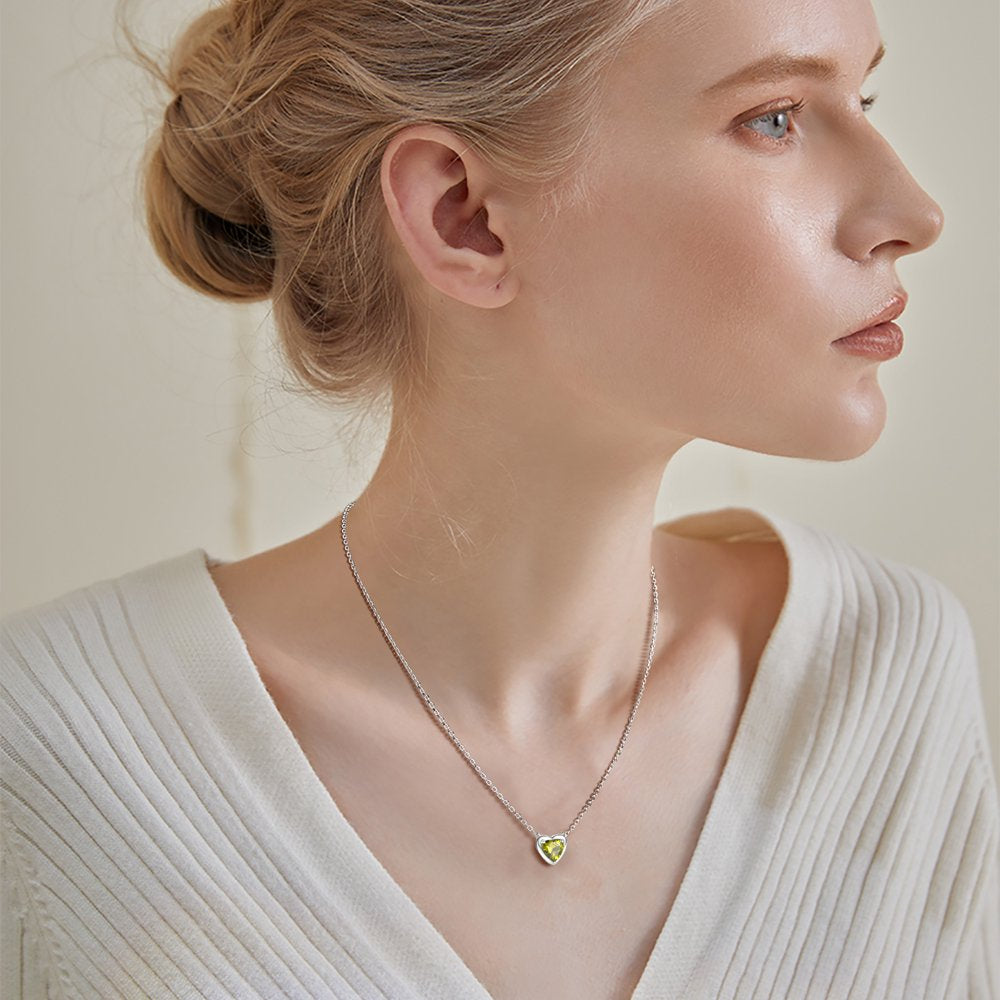 925 Sterling Silver Heart Necklace