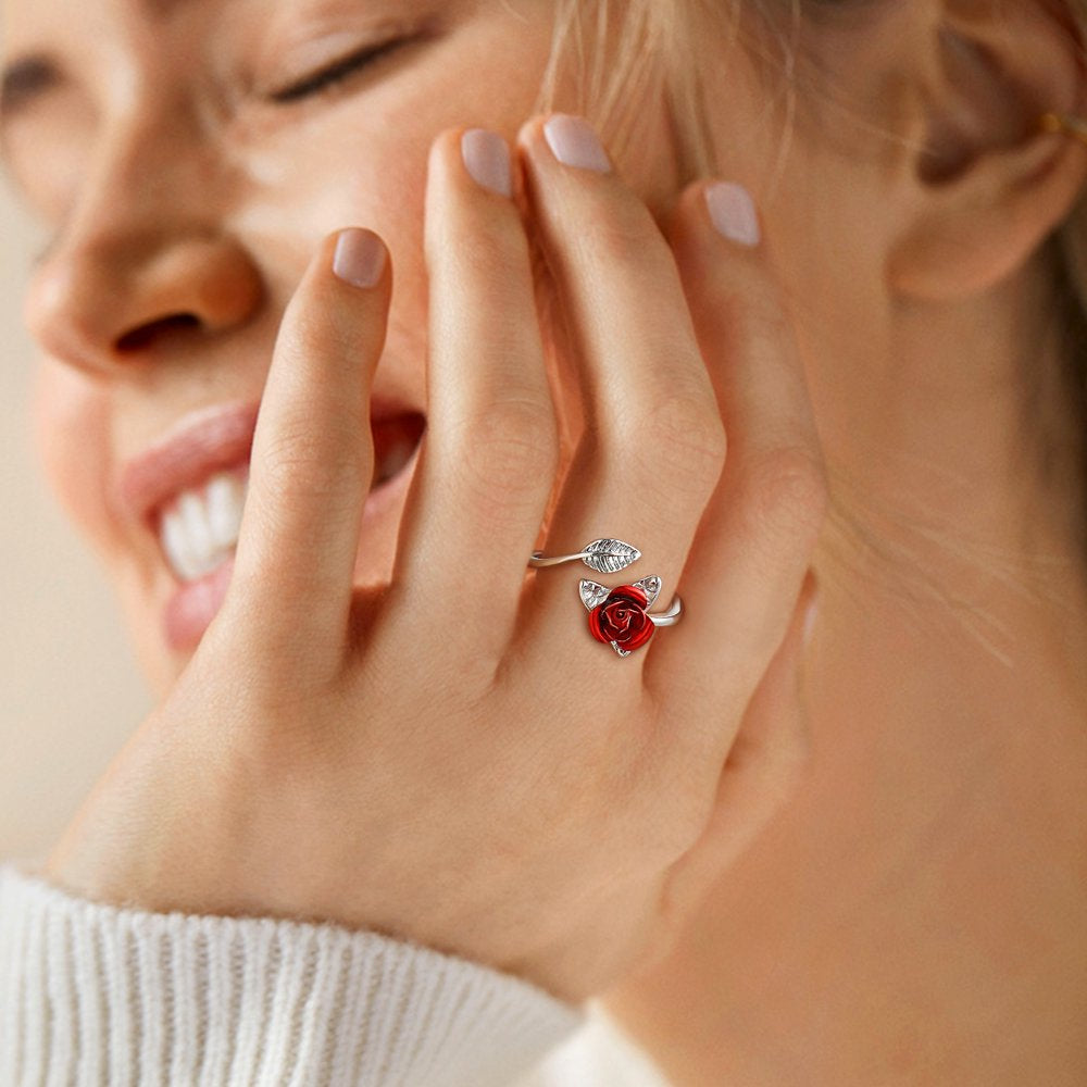 Rose Flower Ring for Women