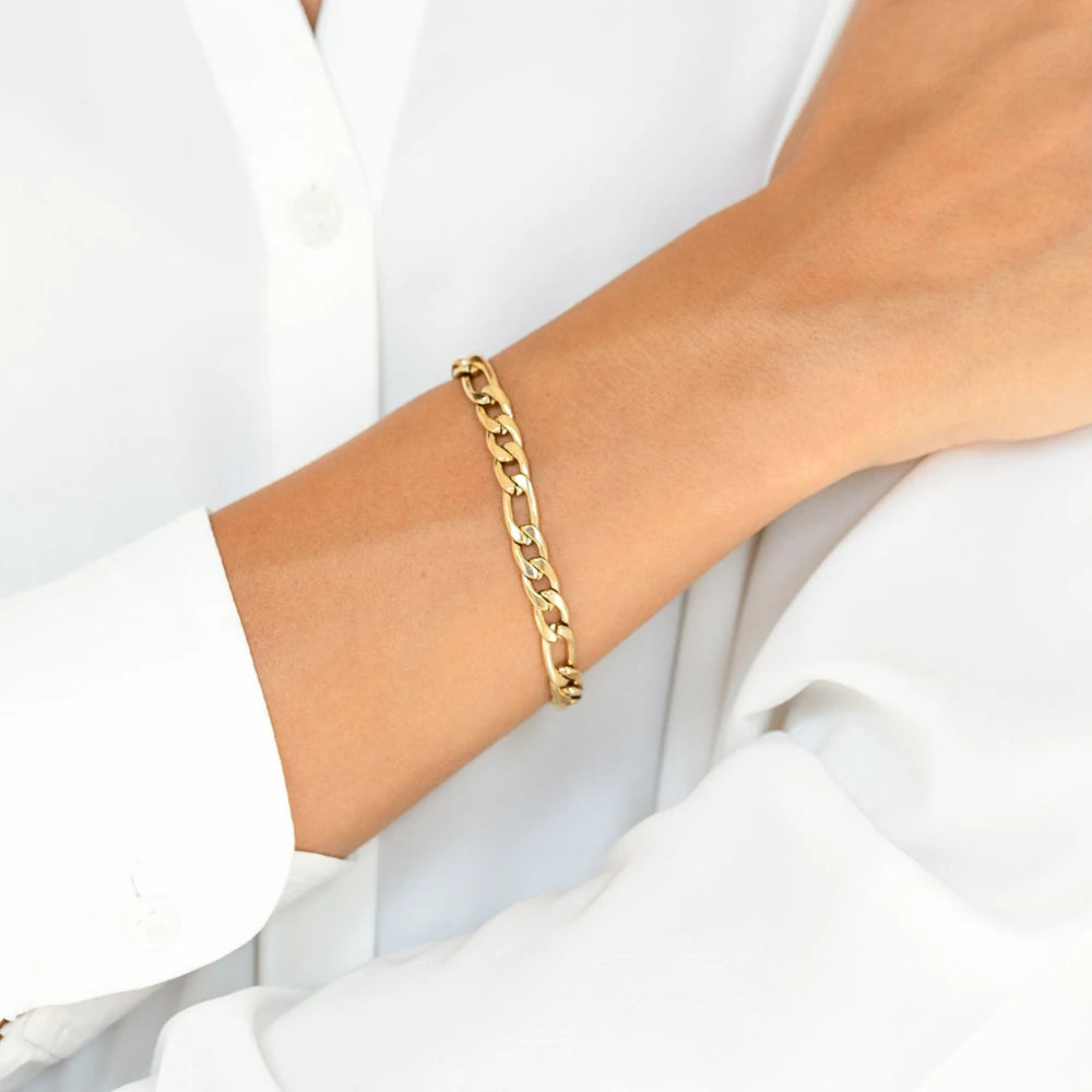 Bracelets for Women Trend Fashion Stainless Steel Cuban Chain Bracelet Trendy Woman Gifts Jewelry